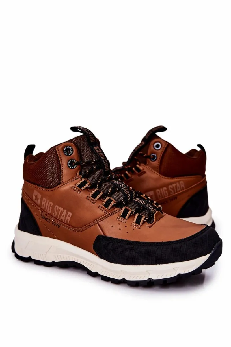 Hot Big Star Shoes Wysokie Sportowe Buty Big Star II174179 Brązowe