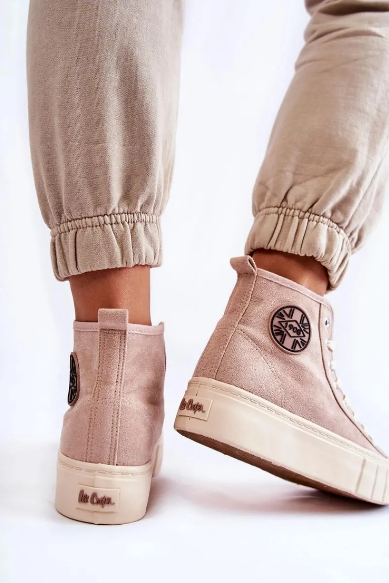 Lee Cooper Wysokie Trampki LCJ-22-31-1434L Beżowe