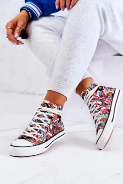 Boto Wysokie Trampki Logowane Multikolor Nollie