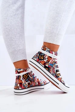 Boto Wysokie Trampki Logowane Multikolor Nollie