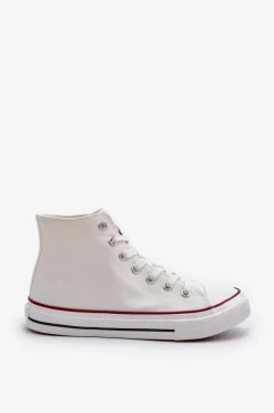 Trampki Męskie Big Star|Trampki Wysokie>Big Star Shoes Wysokie Trampki Męskie Big Star NN174104 Białe Biały