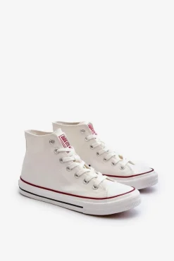 Trampki Męskie Big Star|Trampki Wysokie></noscript>Big Star Shoes Wysokie Trampki Męskie Big Star NN174104 Białe Biały