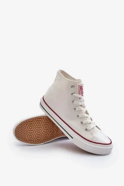 Trampki Męskie Big Star|Trampki Wysokie></noscript>Big Star Shoes Wysokie Trampki Męskie Big Star NN174104 Białe Biały