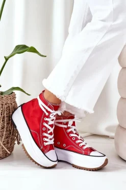 Trampki Damskie Wysokie><noscript><img width=