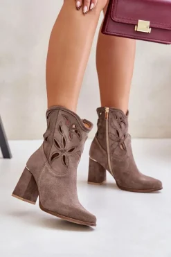 Botki Na Słupku|Botki Ażurowe><noscript><img width=