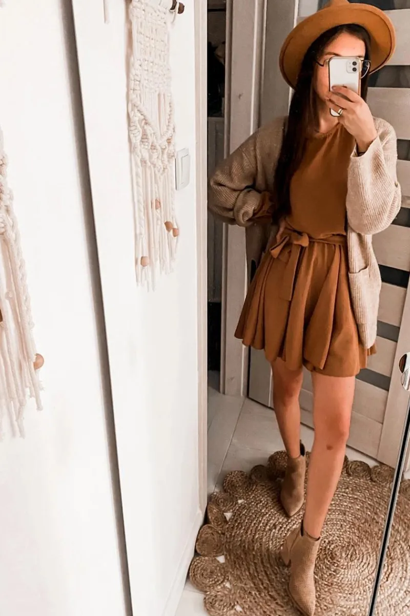 New Boto Zamszowe Botki Kowbojki Ażurowe Ciemnobeżowe Helloni