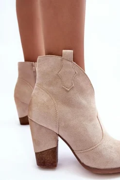 Botki Na Słupku|Brązowe I Beżowe Botki><noscript><img width=