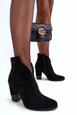 Botki Na Słupku|Czarne Botki><noscript><img width=