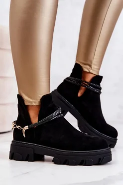 Czarne Botki|Botki Płaskie><noscript><img width=