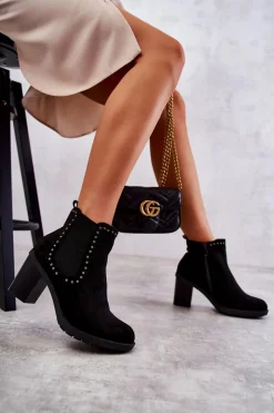 Botki Na Słupku|Czarne Botki><noscript><img width=