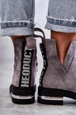 Botki Zimowe Damskie|Botki Płaskie><noscript><img width=