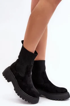 Botki Ocieplane|Czarne Botki><noscript><img width=