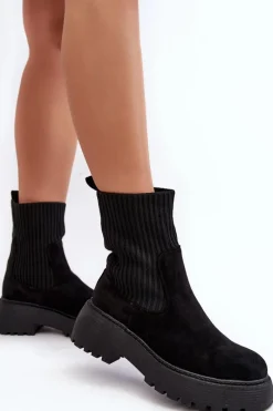 Botki Ocieplane|Czarne Botki><noscript><img width=