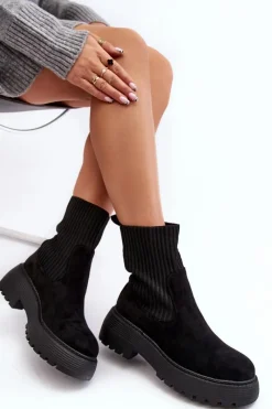 Botki Ocieplane|Czarne Botki><noscript><img width=