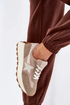 Best Buty damskie Vinceza Zamszowe Buty Sportowe Damskie Na Platformie Vinceza 66720 Beżowe Beżowy