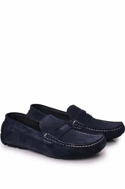 Clearance GOE Zamszowe Casualowe Mokasyny HH1N4065 Granatowe