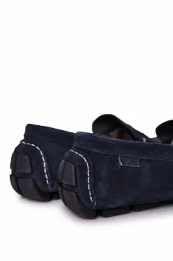 Clearance GOE Zamszowe Casualowe Mokasyny HH1N4065 Granatowe