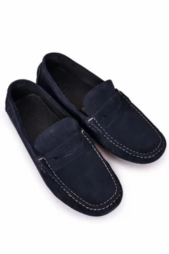 Clearance GOE Zamszowe Casualowe Mokasyny HH1N4065 Granatowe