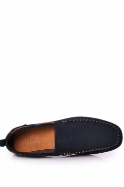 Best GOE Zamszowe Casualowe Mokasyny HH1N4019 Granatowe