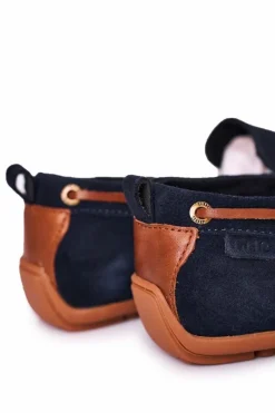 Best GOE Zamszowe Casualowe Mokasyny HH1N4019 Granatowe