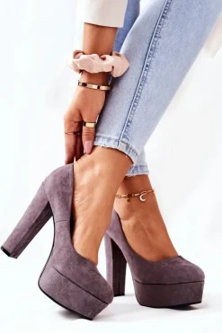 Czółenka Na Platformie|Czółenka Zamszowe><noscript><img width=