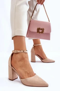 Czółenka Zamszowe|Czółenka Na Słupku><noscript><img width=