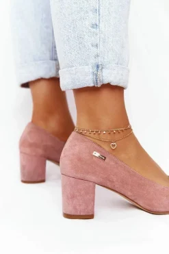 Czółenka Zamszowe|Czółenka Na Słupku><noscript><img width=