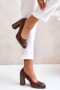 Czółenka Zamszowe|Czółenka Na Słupku><noscript><img width=