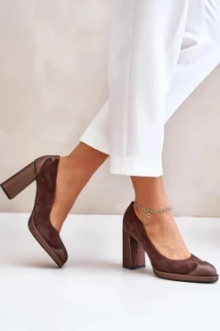 Czółenka Zamszowe|Czółenka Na Słupku><noscript><img width=