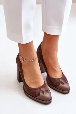 Czółenka Zamszowe|Czółenka Na Słupku><noscript><img width=