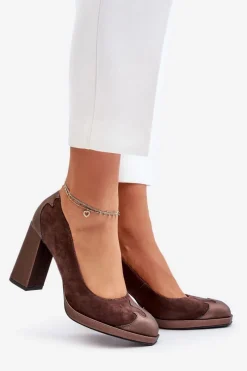 Czółenka Zamszowe|Czółenka Na Słupku><noscript><img width=