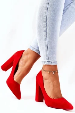 Czółenka Zamszowe|Czółenka Na Słupku><noscript><img width=