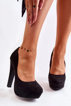 Czółenka Na Platformie|Czółenka Zamszowe><noscript><img width=