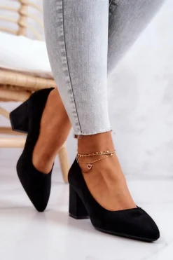 Czółenka Zamszowe|Czółenka Na Słupku><noscript><img width=