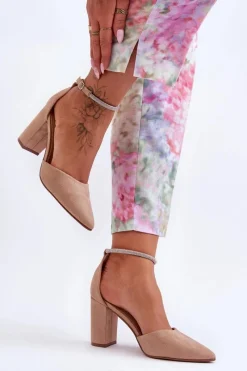 Czółenka Zamszowe|Czółenka Na Słupku><noscript><img width=