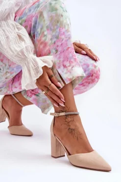 Czółenka Zamszowe|Czółenka Na Słupku><noscript><img width=