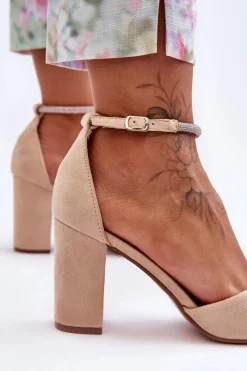 Czółenka Zamszowe|Czółenka Na Słupku><noscript><img width=