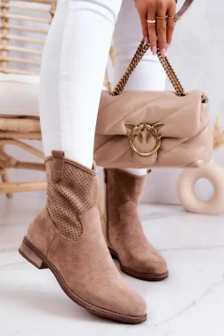 Botki Wiosenne|Brązowe I Beżowe Botki><noscript><img width=