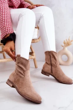 Botki Wiosenne|Brązowe I Beżowe Botki><noscript><img width=