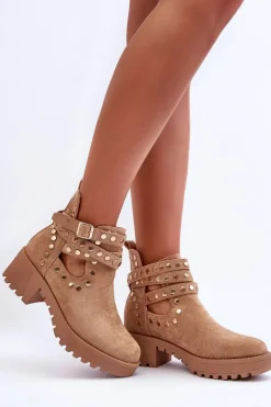 Botki Wiosenne|Brązowe I Beżowe Botki><noscript><img width=