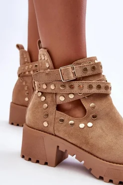 Botki Wiosenne|Brązowe I Beżowe Botki><noscript><img width=