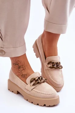 Mokasyny Damskie Zamszowe><noscript><img width=