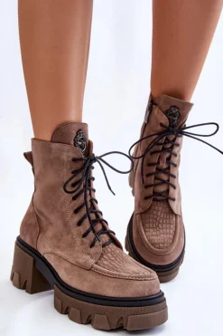 Damskie Trapery|Botki Sznurowane><noscript><img width=