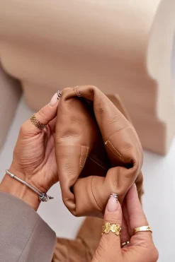 Discount Zamszowe Kozaki Na Niskim Obcasie Z Cholewką Przed Kolano 3444/O Camel Damskie Kozaki Na Słupku|Kozaki Wiosenne