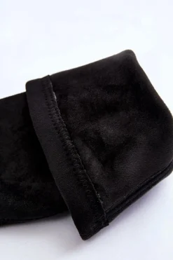 Boto Zamszowe Kozaki Przed Kolano Na Platformie Czarne Lemar Spectrum