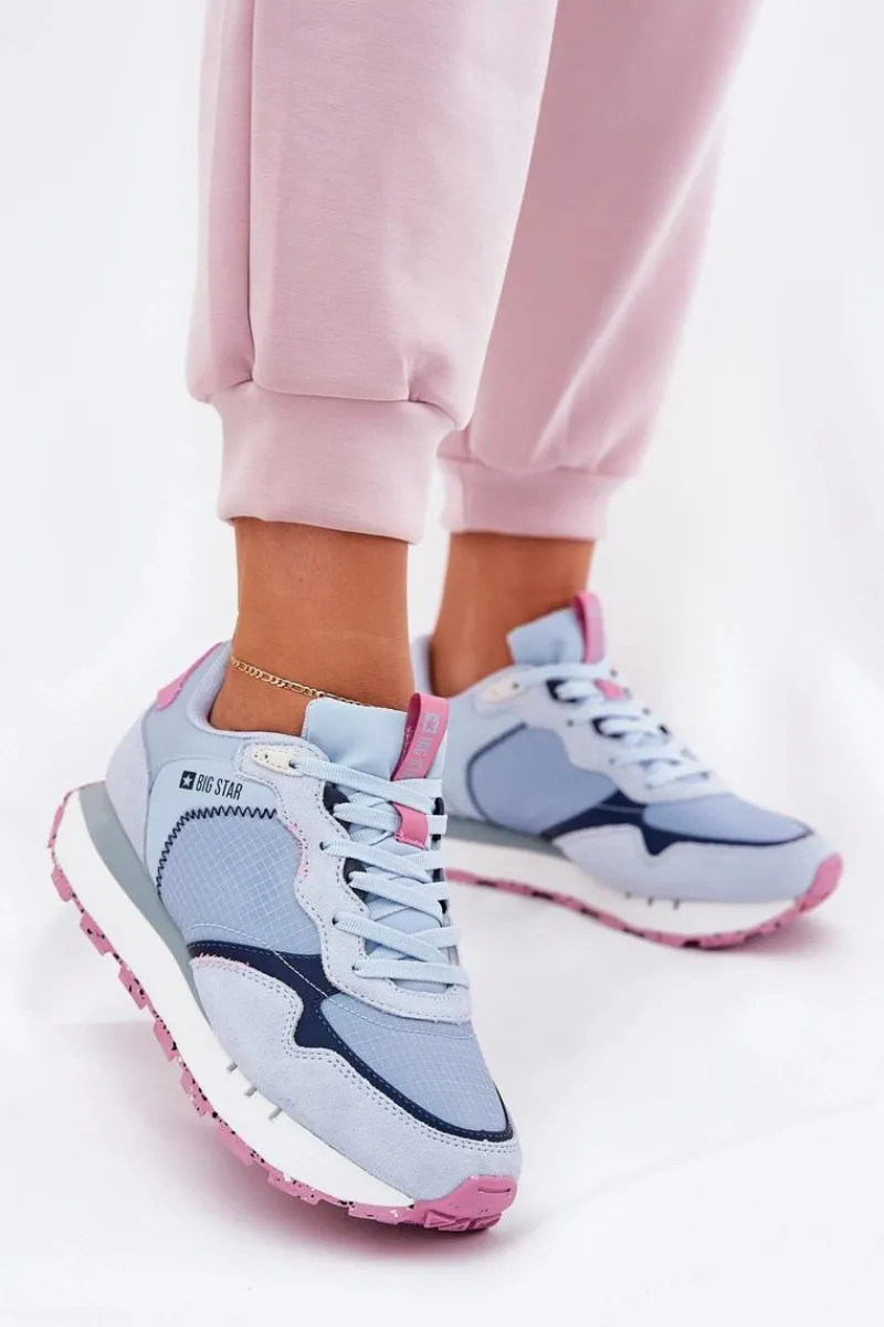 Clearance Zamszowe Lekkie Buty Sportowe Damskie Big Star RR274236 HI-POLY SYSTEM e Damskie Buty Sportowe Big Star|Sneakersy Damskie