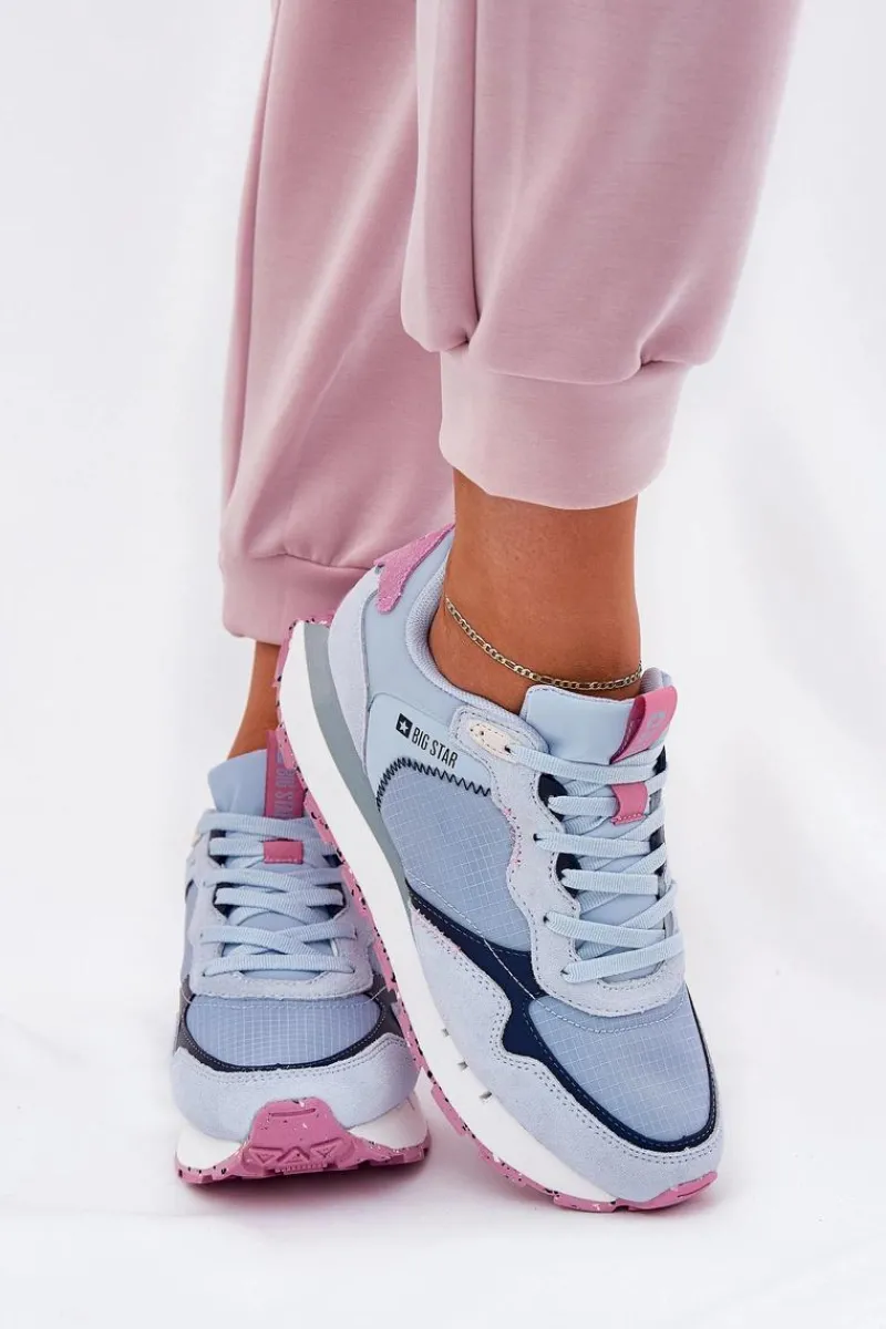 Clearance Zamszowe Lekkie Buty Sportowe Damskie Big Star RR274236 HI-POLY SYSTEM e Damskie Buty Sportowe Big Star|Sneakersy Damskie