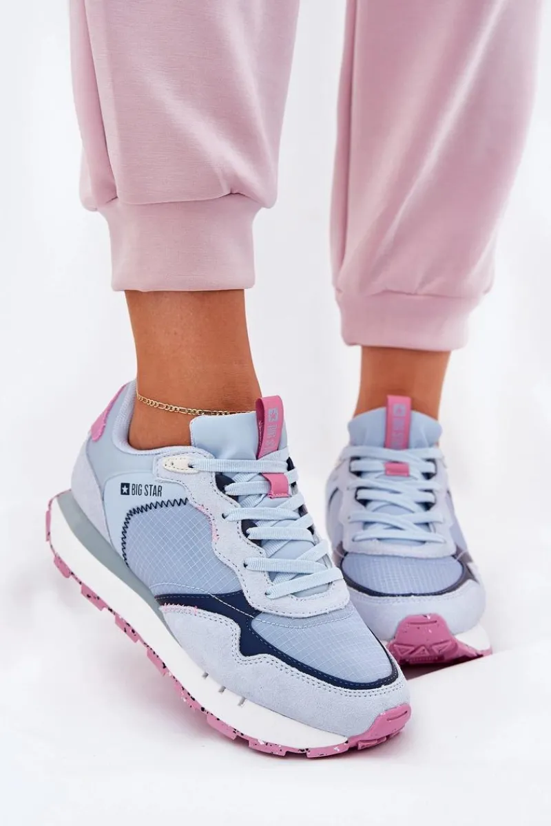 Clearance Zamszowe Lekkie Buty Sportowe Damskie Big Star RR274236 HI-POLY SYSTEM e Damskie Buty Sportowe Big Star|Sneakersy Damskie