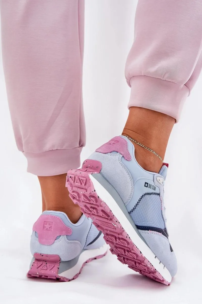 Clearance Zamszowe Lekkie Buty Sportowe Damskie Big Star RR274236 HI-POLY SYSTEM e Damskie Buty Sportowe Big Star|Sneakersy Damskie