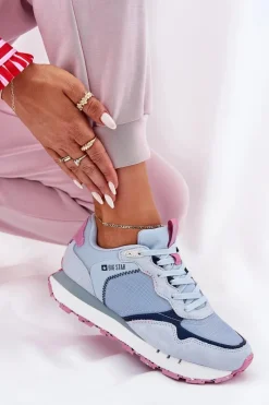 Clearance Zamszowe Lekkie Buty Sportowe Damskie Big Star RR274236 HI-POLY SYSTEM e Damskie Buty Sportowe Big Star|Sneakersy Damskie